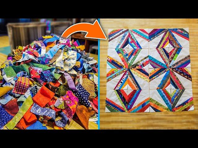 Turning Old Scraps into a Gorgeous String Quilt