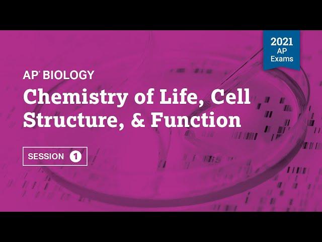 2021 Live Review 1 | AP Biology | Chemistry of Life, Cell Structure, & Function