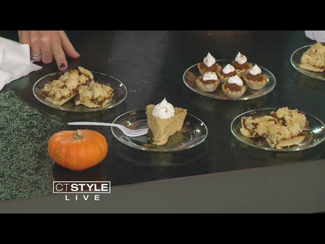 In The Bender Kitchen: Culinary Arts teacher Joanna siciliano and Megan Strick making pumpkin butter