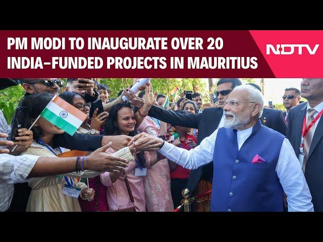 PM Modi Mauritius | PM Modi To Inaugurate Over 20 India-Funded Projects In Mauritius