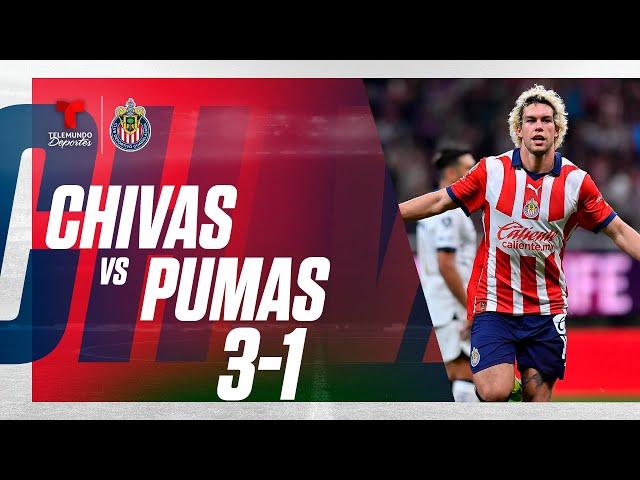 Highlights & Goles | Chivas vs Pumas 3-1 | Telemundo Deportes