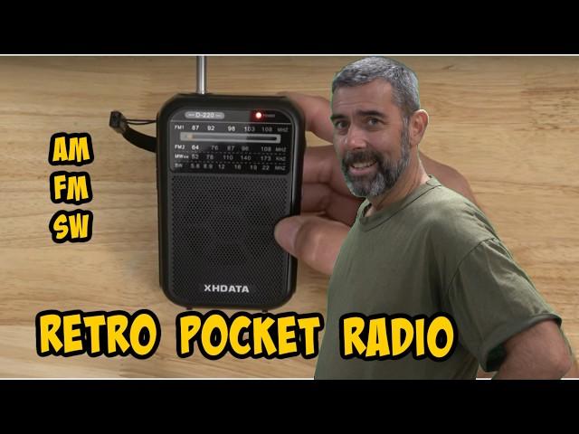 The XHDATA D220 Pocket Shortwave Radio. The 1960's meets the 2020's.