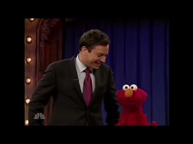 Elmo hating Jimmy Fallon for a minute straight