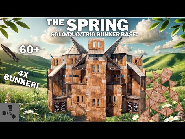 THE SPRING•SOLO/DUO/TRIO BUNKER BASE DESIGN•HIDDEN LOOT•ONLINE & OFFLINE PROTECTION••RUSTBASE 2025