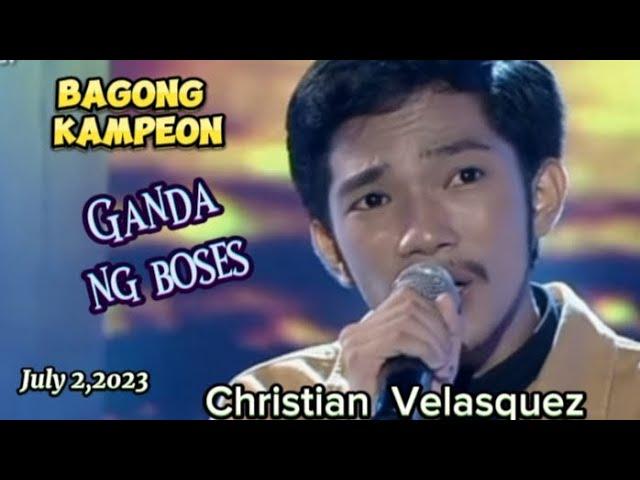 Bagong kampeon/Christian Velasquez