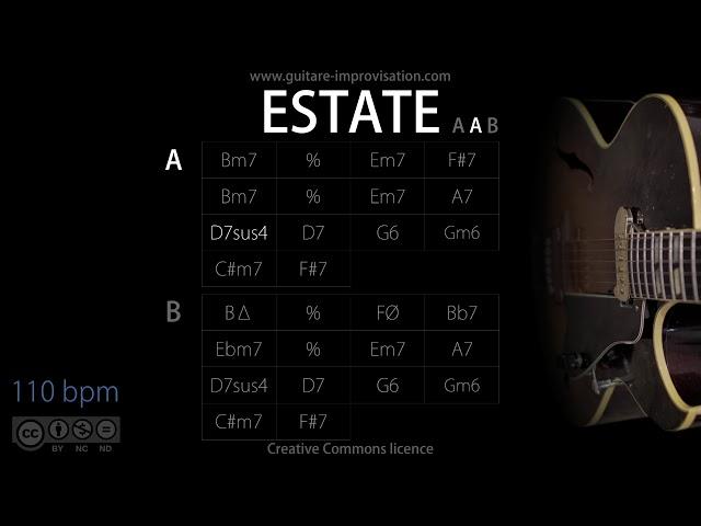 Estate (110 bpm) : Bossa/Jazz Backing Track