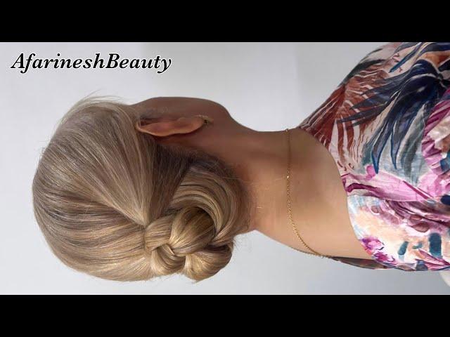 Amazing up do hairstyle with braided hair| Do it now 