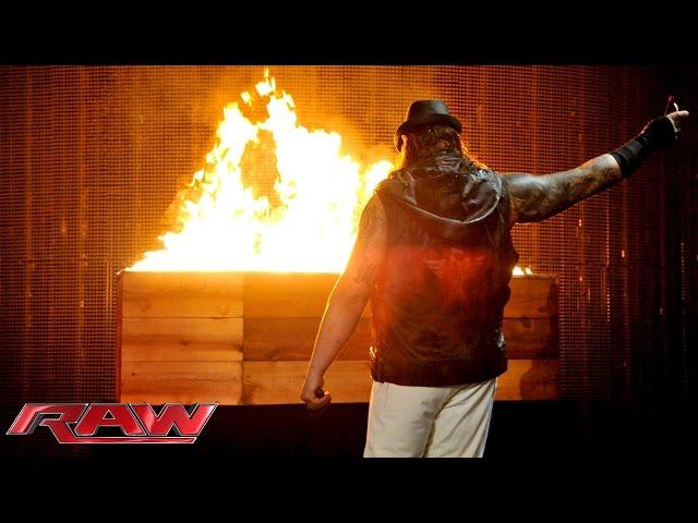 Bray Wyatt sends a fiery message to The Undertaker: Raw, March 2, 2015