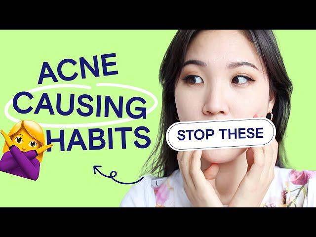 10 Acne Causing Habits | Diet, Skincare, Lifestyle | Acne School EP02 PE Class