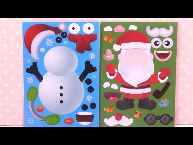 Crée ton Personnage | Activités pour Enfants Père Noël Autocollants