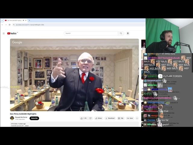 Forsen Reacts to Dan Pena AskDAN Highlights