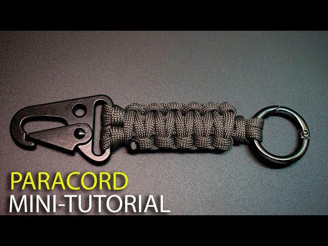 Simple 4-string core cobra knot keychain