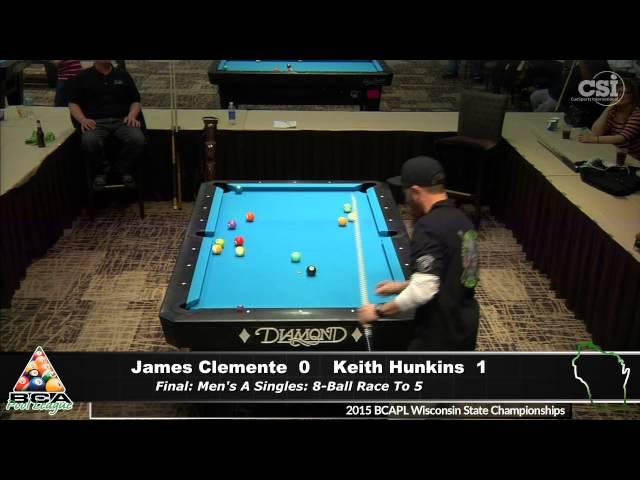 Keith Hunkins vs James Clemente (Men's A Singles Finals)