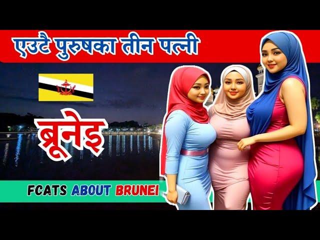 एउटै पुरुषका तीनवटा पत्नी ! Amazing Facts About Brunei ! Brunei Travel & Tourism & Best Places.