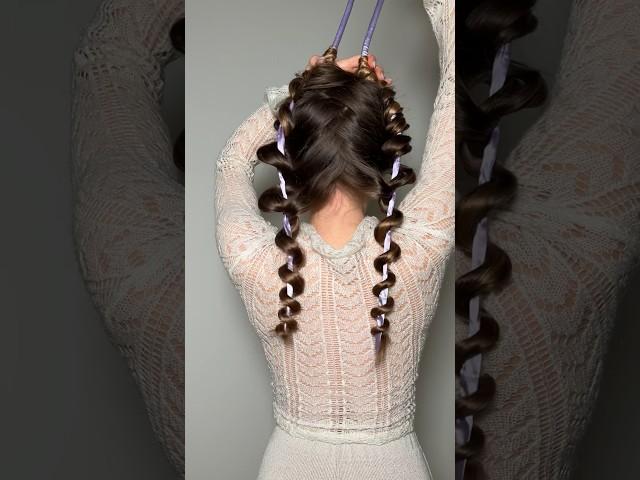 Overnight Heatless CURLS  #hairhack #longhair #beautifulcurls #beauty #hairstyle #hair #hair