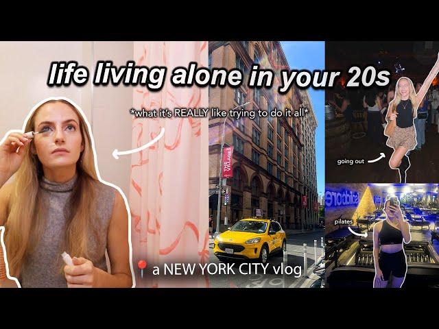 the TRUTH about trying to do it all in your 20s in new york city (busy days in my life living alone)