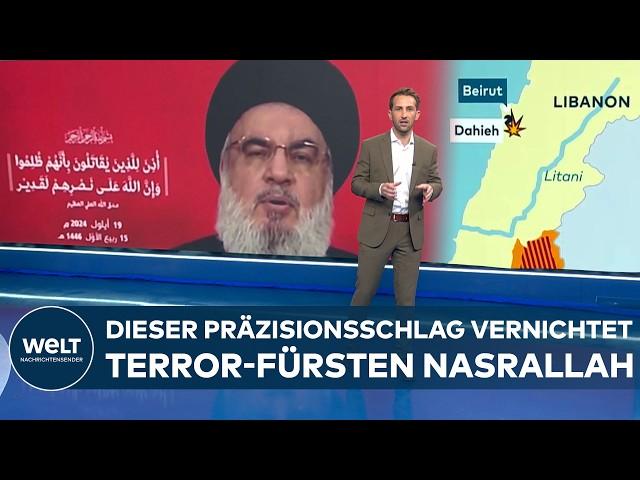 ESKALATION IN NAHOST: Präzisionsangriff! - So eliminierte Israel Hisbollah-Chef Nasrallah im Bunker