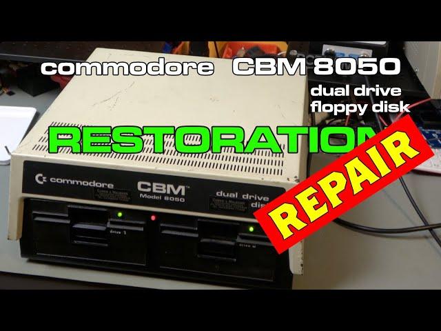 Commodore 8050 Dual Floppy Drive Repair and Restoration