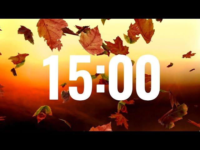 Fall Timer 15 Minutes with Relaxing Piano Music for Classrooms