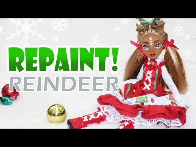 Repaint! Christmas Lolita Reindeer Yuliya Custom Doll OOAK