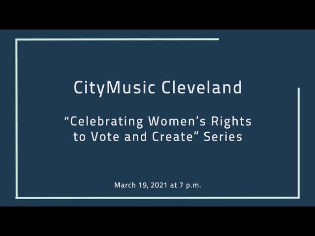 CityMusic Cleveland Live Stream - New Voices