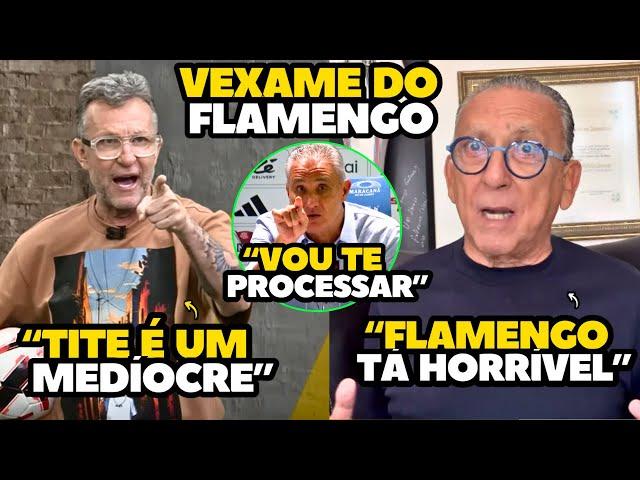 NETO E GALVÃO BUENO DETONA TITE E FLAMENGO APÓS DERROTA NA LIBERTADORES!!