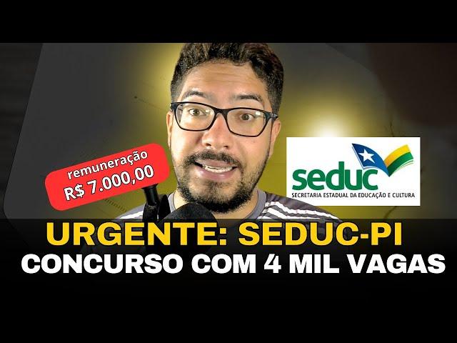 Concurso para 2025: oportunidade para professores do Piauí- SEDUC-PI