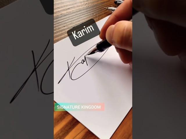 K Signature Style | Signature Style Of My Name (K Signature) #shorts  #signature #creativeart