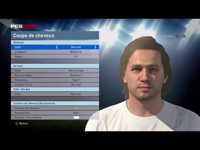 [PES 2016] Iver FOSSUM stats, face and hair