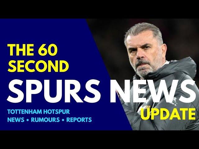 THE 60 SECOND SPURS NEWS UPDATE January Transfer Window Plans, Richarlison, Jonathan David, Bissouma