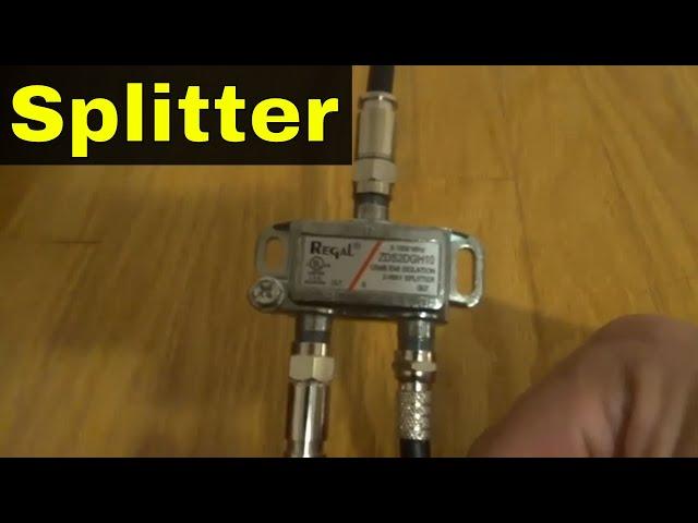 How To Install A Coaxial Cable Splitter-Tutorial