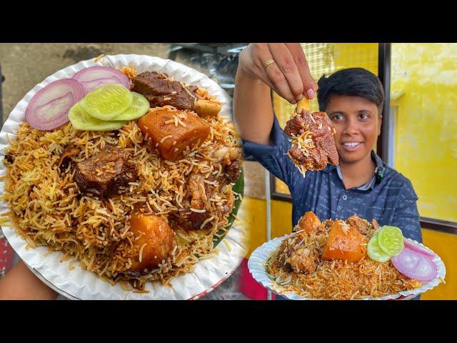 3 পিস মটন,2 পিস আলু দিয়ে Unlimited মশলাদার Biryani  সাথে মটন লিভার কষা।Bombay Biryani️Bong Insane