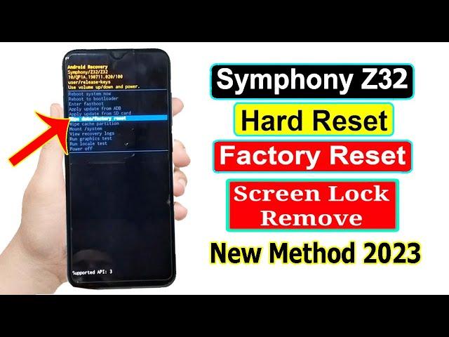 Symphony Z32 Hard Reset | Pattern Pin Password Reset Symphony Z32 | Symphony Z32 Reset Unlock