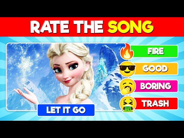 Rate the Disney Song Tier List Challenge