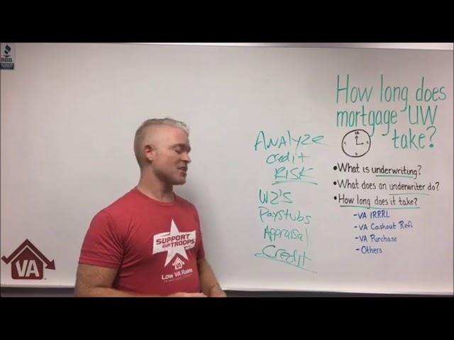 How long does mortgage underwriting take? | VA Home Loan Process