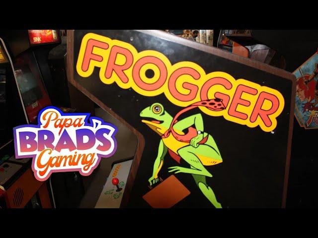 FROGGER 1981 Golden Age Arcade Classic Highscore Run by Papa Brad's Gaming! #atgames