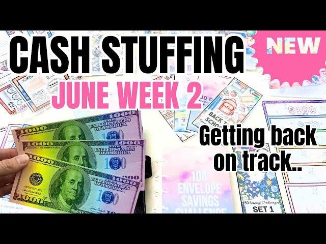 Single Income Family Cash Savings | New Budgeting Journey | Cash Stuffing Setup for June Week 2