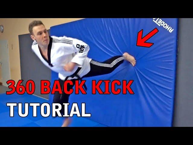 TWO TOUCH 360 BACK KICK TUTORIAL TAEKWONDO TUTORIAL TURBO TORBEN TAEKWONDO WORKOUT TAEKWONDO WARM UP