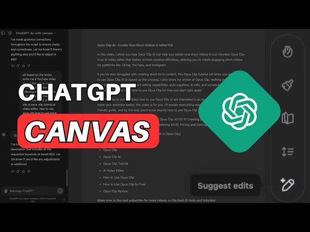 ChatGPT Canvas: OpenAI’s New Interface (for Writing & Coding)