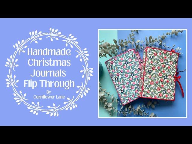 Handmade Festive Journals | Christmas/Holiday Journals | Cornflower Lane