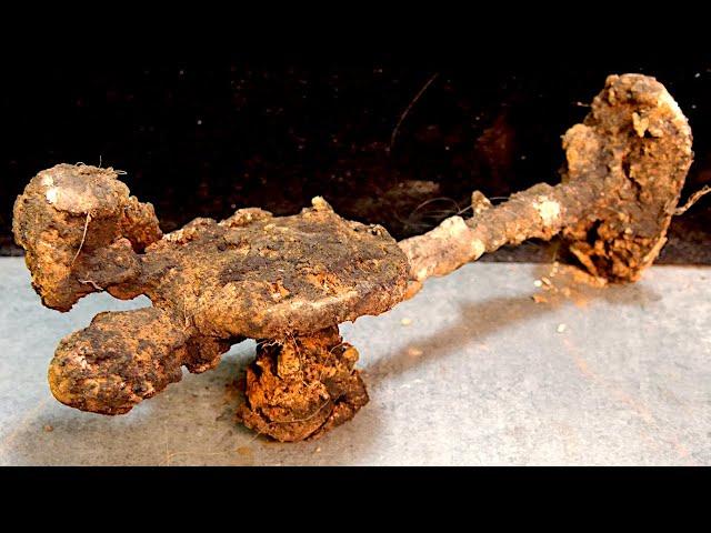 80 years Abondened Antique Rusty old Hand Drill Restoration :: Treasure or junk? :: ASMR