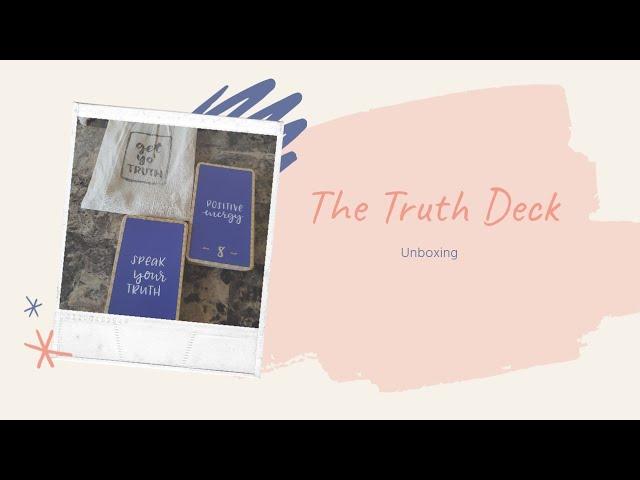 The Truth Deck - 2nd Edition | Pretty Spirits | Unboxing, Flipthrough and Review