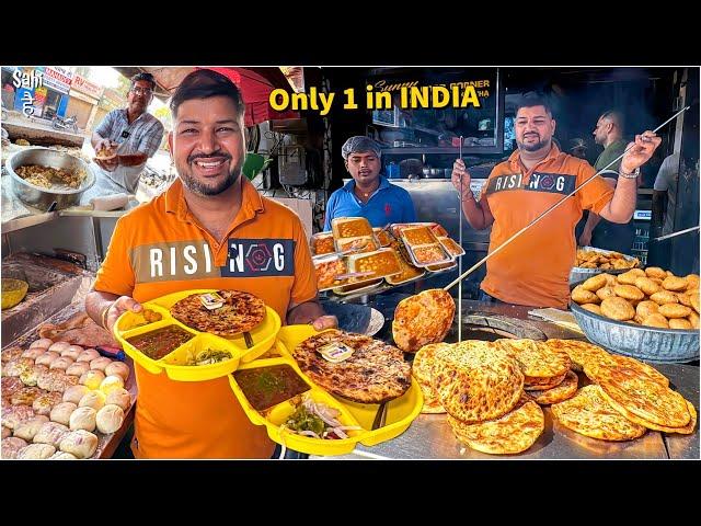 40/- Fancy पंजाबी Nashta | Cheese Pull wala Amritsari Kulcha  Street Food India