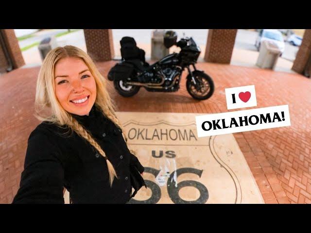 Solo Motorcycle Road Trip through OKLAHOMA! Route 66, OKC, and Tulsa!