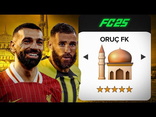 ORUÇ TUTAN FUTBOLCULARLA TAKIM KURDUM ! EA FC 25 REBUİLD