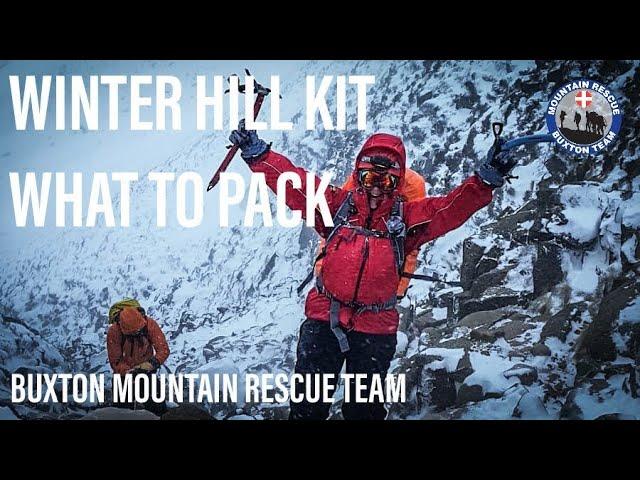 What kit to carry in WINTER | Hiking in the mountains | Buxton Mountain Rescue team