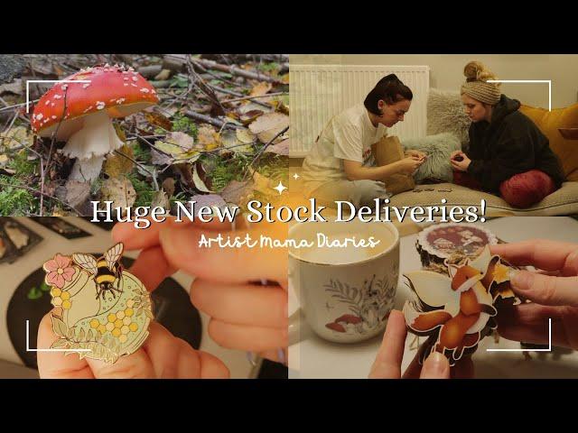 SO MANY New Stock Deliveries & Upping My Market Game  | Artist Mama Diaries  | Studio Vlog 