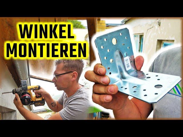 WINKEL ANBRINGEN - Winkelverbinder montieren | Stabilste Verschraubung! | Home Build Solution