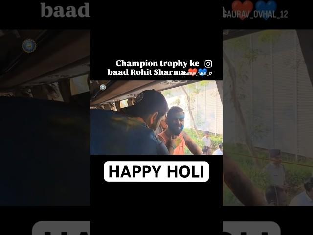 “Team India celebrates Holi with the colors of victory after winning the ICC Championship#shorts