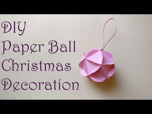 How To Make a Beautiful Christmas Ornament | Paper Ball | Kako napraviti lampion, ukras za jelku